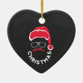 Frohe Weihnachten, Fröhlich und hell Keramik Ornament