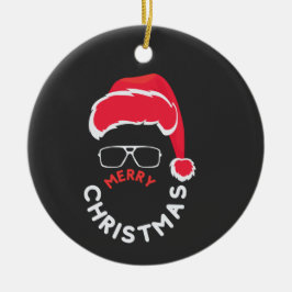 Frohe Weihnachten, Fröhlich und hell Keramik Ornament