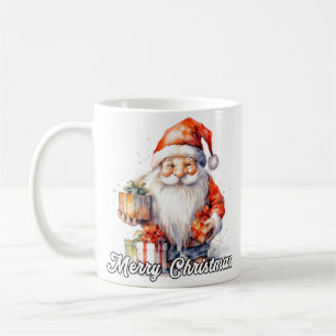 Frohe Weihnachten Fröhlicher Kleiner Weihnachtsman Kaffeetasse