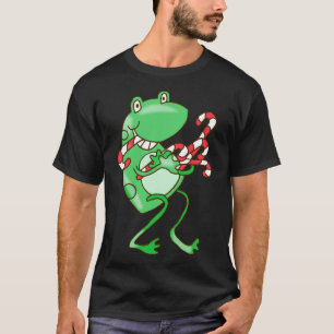 Frohe Weihnachten — Frosch, Candy Cane Xmas T - Sh T-Shirt