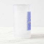 Frohe Weihnachten Frost Mattglas Bierglas (Mittel)