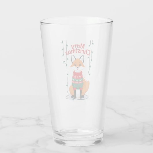 Frohe Weihnachten, Fuchs! Glas (Rückseite)