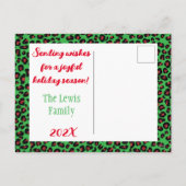 Frohe Weihnachten (fügen Sie Ihr eigenes Foto) Leo (Rückseite)