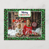 Frohe Weihnachten (fügen Sie Ihr eigenes Foto) Leo (Vorderseite)