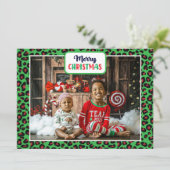 Frohe Weihnachten (fügen Sie Ihr eigenes Foto) Leo (Stehend Vorderseite)