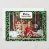 Frohe Weihnachten (fügen Sie Ihr eigenes Foto) Leo (Vorderseite)