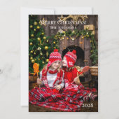 Frohe Weihnachten Fügen Sie Ihr eigenes Foto Weihn (Vorderseite)