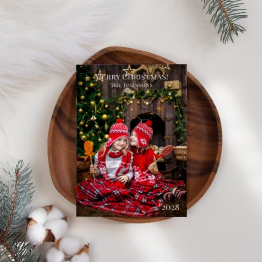 Frohe Weihnachten Fügen Sie Ihr eigenes Foto Weihn