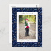 Frohe Weihnachten | FÜGEN SIE IHRE FAMILY FOTO Pos Postkarte (Vorne/Hinten)