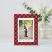 Frohe Weihnachten | FÜGEN SIE IHRE FAMILY FOTO Pos Postkarte (Stehend Vorderseite)