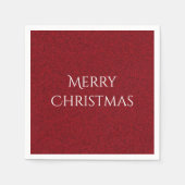 Frohe Weihnachten Fügen Sie Ihren Text elegante Vo Serviette (Vorderseite)