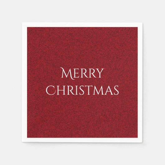 Frohe Weihnachten Fügen Sie Ihren Text elegante Vo Serviette (Vorderseite)