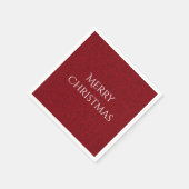 Frohe Weihnachten Fügen Sie Ihren Text elegante Vo Serviette (Ecke)