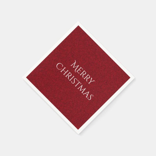 Frohe Weihnachten Fügen Sie Ihren Text elegante Vo Serviette (Ecke)