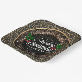 Frohe Weihnachten, Funkeln und Glitzer, Papiertüte Pappteller (Gewinkelt)