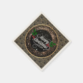 Frohe Weihnachten, Funkeln und Glitzer, Serviette (Ecke)