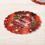 Frohe Weihnachten, Funkeln und Glitzer Untersetzer (angewinkelt)