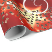 Frohe Weihnachten funkeln und leuchten Geschenkpapier (Rolleneckpunkt)