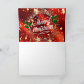 Frohe Weihnachten funkeln und leuchten Karte (Innenseite)