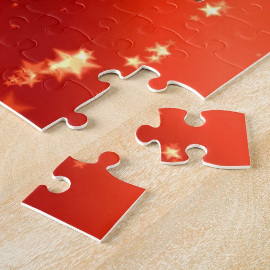 Frohe Weihnachten funkeln und leuchten Puzzle (Seite)