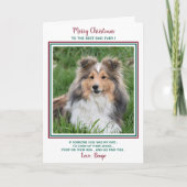 Frohe Weihnachten Funny Best Hund Vater Ever Dog F (Vorderseite)