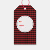 Frohe Weihnachten Funny Bold Snowman Rustikales La Geschenkanhänger (Rückseite)