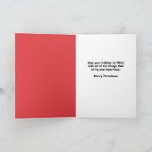 Frohe Weihnachten Funny Cat Denken Sie an Catnip S (Innenseite)