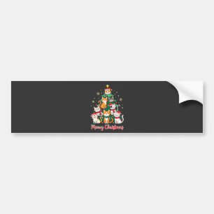 Frohe Weihnachten Funny Catmas Kitten Weihnachtsba Autoaufkleber