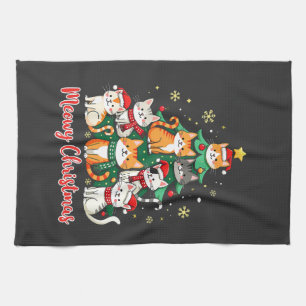 Frohe Weihnachten Funny Catmas Kitten Weihnachtsba Geschirrtuch
