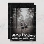 Frohe Weihnachten Funny Cookie Modernes Foto (Vorne/Hinten)