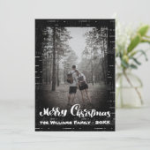 Frohe Weihnachten Funny Cookie Modernes Foto (Stehend Vorderseite)