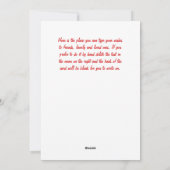 Frohe Weihnachten Funny Deer Individuelle Name wün (Rückseite)