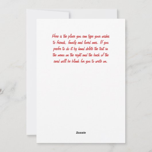 Frohe Weihnachten Funny Deer Individuelle Name wün (Rückseite)