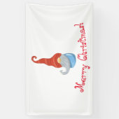 Frohe Weihnachten Funny Gnome Banner - Festival (Vertikal)