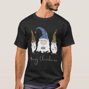 Frohe Weihnachten - Funny Gnomes Coffee Lovers Leo T-Shirt