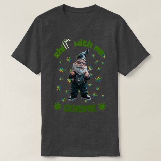 Frohe Weihnachten Funny Gnomes stoner Gnome  T-Shirt (Design vorne)