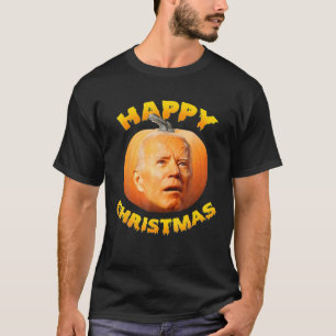Frohe Weihnachten Funny Joe Biden Halloween Pumpki T-Shirt