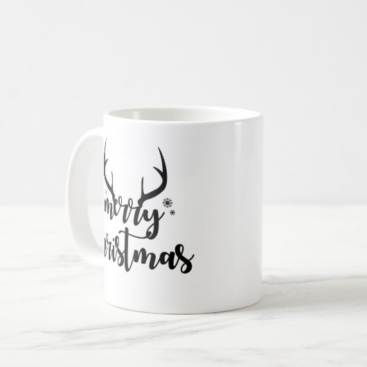 Frohe Weihnachten Funny Kaffeetasse (Vorderseite Links)