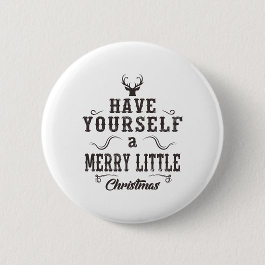 Frohe Weihnachten Funny Matching Familie Weihnacht Button (Vorderseite)