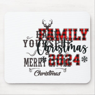 Frohe Weihnachten Funny Matching Familie Weihnacht Mousepad