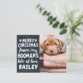 Frohe Weihnachten Funny Moderne Haustiere Custom F (Stehend Vorderseite)