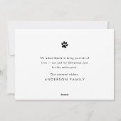 Frohe Weihnachten Funny Moderne Haustiere Custom F (Rückseite)