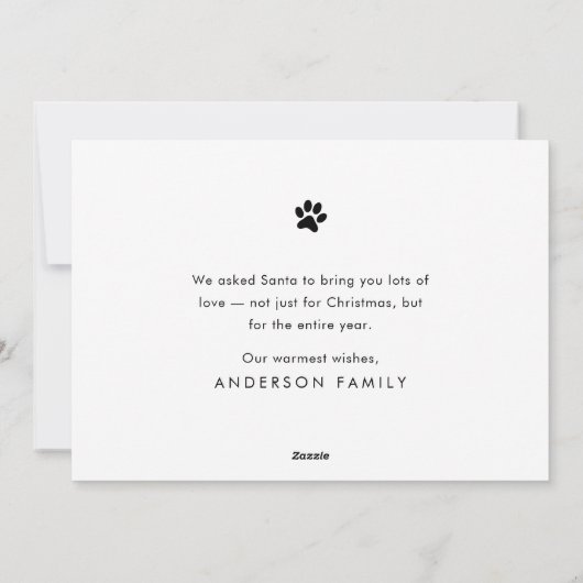 Frohe Weihnachten Funny Moderne Haustiere Custom F (Rückseite)