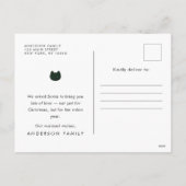 Frohe Weihnachten Funny Niedlich Cats Caroling (Rückseite)