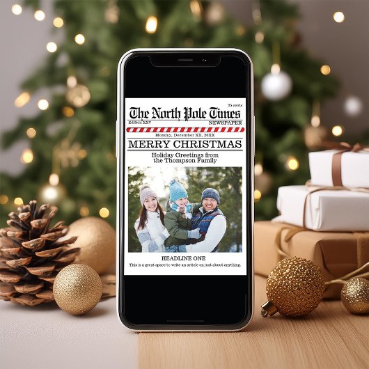 Frohe Weihnachten Funny North Pole Foto