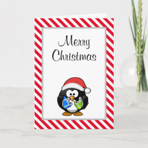 Frohe Weihnachten Funny Pinguin Weihnachtskarte Karte