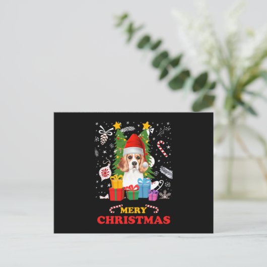 Frohe Weihnachten Funny Santa Elf Gnomes Holiday D Postkarte (Stehend Vorderseite)