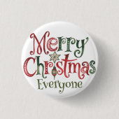 Frohe Weihnachten für alle Button (Vorderseite)
