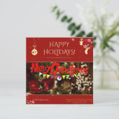 Frohe Weihnachten für alle Einladung (Stehend Vorderseite)