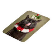 Frohe Weihnachten für alle Katzen unter Mistletoe Magnet (Linke Seite)